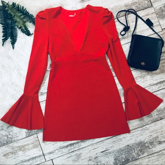 Free People Dresses & Skirts - NEW Free People Talk About It Bell Sleeve Dress
